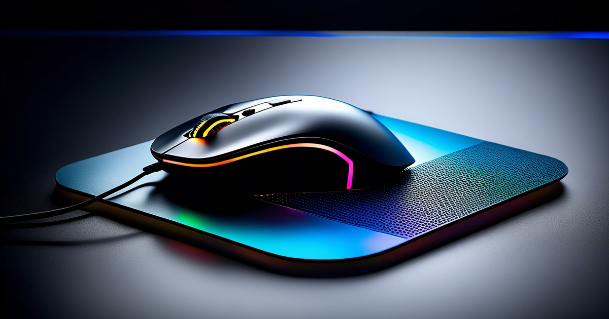 Ergonomic Gaming Mouse and Mouse Pad