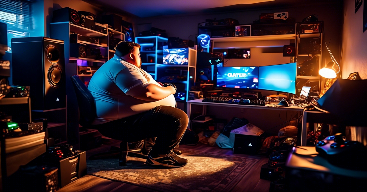 gaming can increase the risk of health problems like obesity