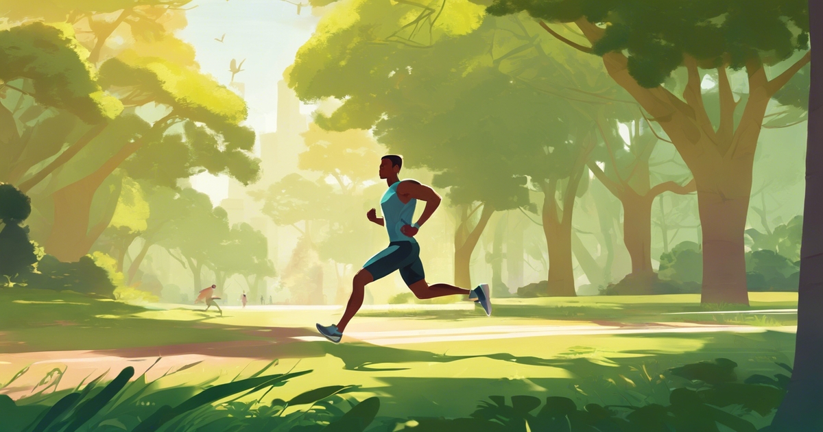 go for a run in the park to take a break from gaming